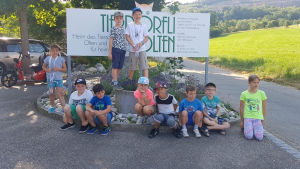 Abschlussreisli der 2a ins Tierdörfli in Wangen bei Olten